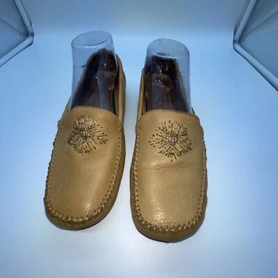 HUSH PUPPIES Women’s Tan Suede Leather Upper Balance Beaded Loafer Moc Size 8.5 - Image 1 of 4