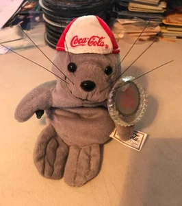 Bolsa de frijoles Coca-Cola de felpa #0107 sello en gorra de béisbol con etiquetas - Imagen 1 de 4