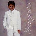 Brand New boy formal wedding Tuxedo suit set White 7