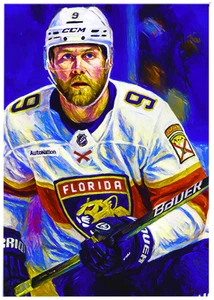 SAM BENNETT * ACEO personalizado * novedad divertida * FLORIDA PANTHERS * tarjeta de arte * ATC - Imagen 1 de 2