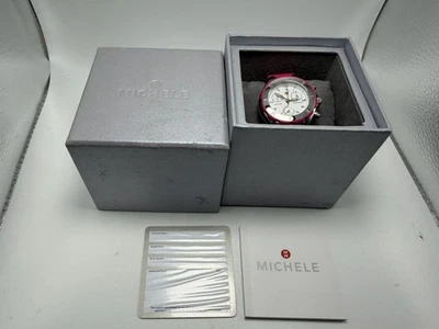 Reloj Michele Tahitian MWW12D000003 Batería Nueva Damas 34MM 7.5" Banda Silicona Foto 1 de 4