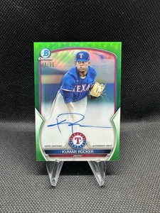 Kumar Rocker 2023 Bowman cromo verde refractor automático/99 - Imagen 1 de 2