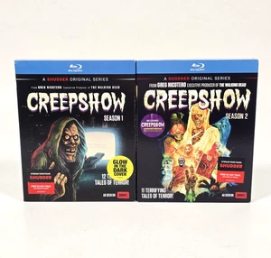 CREEPSHOW SEASON 1 & 2 (SEALED) BLU RAY W/ SLIPCOVERS RLJE SHUDDER GREG NICOTERO - Picture 1 of 12