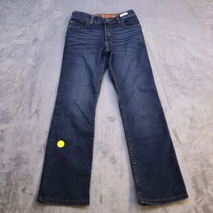 Wrangler Flex Waist Adjustable Jeans Dark Wash Denim Casual Preppy Youth 10 - Picture 1 of 11