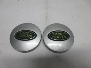 Land Rover Wheel Center Cap Range Silver Black Hub Rim Cover Set of (2) - Picture 1 of 5