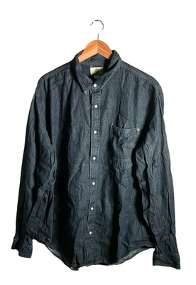 Camisa Timberland Para Hombres Talla 2XL Azul Denim Perla A Presión Manga Larga Ropa de Trabajo Informal Foto 1 de 4