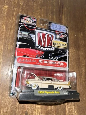 Castline M2 Machines Auto-Thentics 1958 Plymouth Fury Tan/Brown - Image 1 of 4