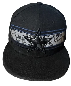 Dallas Cowboys New Era 59Fifty Men Cap Basic Black Charcoal Fitted Hat - Picture 1 of 9
