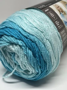 Lot Of 2 Skeins: Red Heart Super Saver Ombre yarn. Color Scuba Preowned READ - Picture 1 of 8