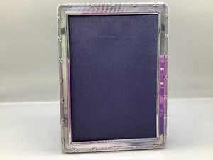 Sterling Silver Sheffield 1998 Ribbon & Bow Photo Frame - Picture 1 of 6