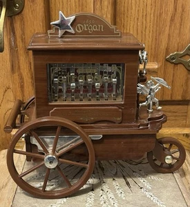 Pierrot Etranger 1850 Organ Grinder Musical Jewelry Box/ Drawer with Cherub - Picture 1 of 9