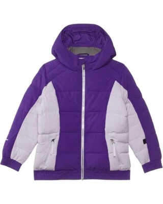 Jaqueta Spyder Zadie Puffer Menina 4T Roxa Isolada Manga Longa Zíper Completo ERK1984 - Imagem 1 de 4