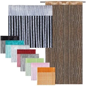 Fadenvorhang Lurex - Optik Fadengardine Raumteiler Türvorhang Gardine Dekoschal - Bild 1 von 15