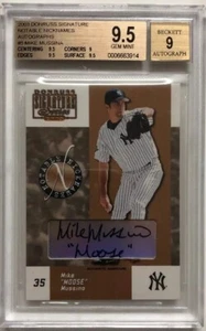 2003 DONRUSS SIGNATURE NOTABLE NICKNAMES MIKE MUSSINA AUTO #/100 BGS 9.5 / 9 - Picture 1 of 1