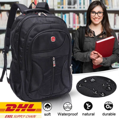 Laptop Rucksack Herren Wasserdicht Freizeit Reise Arbeit Sport Schulrucksack - Bild 1 von 4