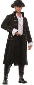 Captain Darkwater Adult Men's Costume Pirate Buccaneer Coat Halloween Underwraps - Picture 1 of 1