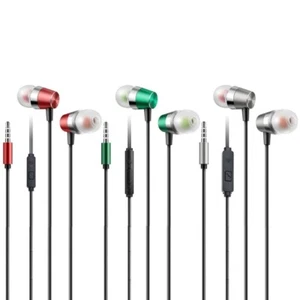 Corded Earbuds In-Ear Earphones with Microphone Noise Isolating Headphones 3.5mm - Zdjęcie 1 z 11