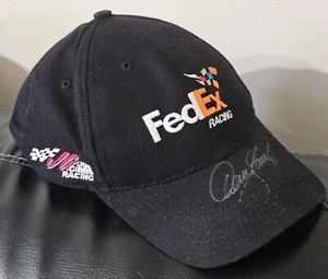 FedEx Racing Denny Hamlin Hat SIGNED #11 Nascar Chase Authentics Adjustable - Picture 1 of 7