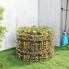 Gartenkomposter rund 100x100 cm Verzinkter Stahl Kompostbehlter Rotte
