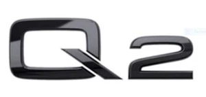 Audi Q2 Rear Boot Tailgate Gloss Black Car Badge 3D Adhesive Genuine - Picture 1 of 2