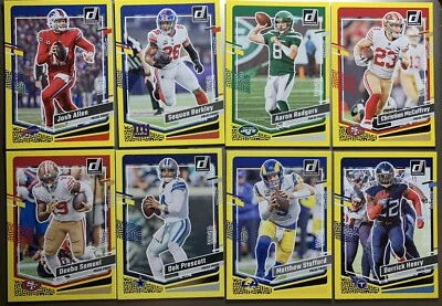 2023 Donruss Football Yellow Press Proof Single Veterans You Pick/Choose UPDATED - Image 1 of 2