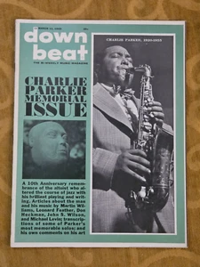 DOWN BEAT MAGAZINE MARCH 11, 1965 CHARLIE PARKER MEMORIAL ISSUE - Picture 1 of 11