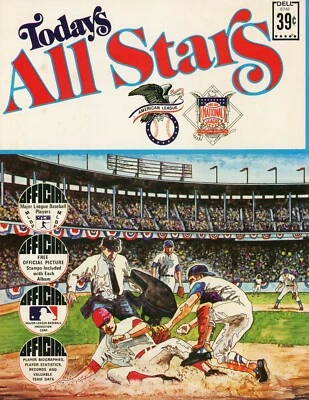 Today's All Stars 1971 Official Album with 24 Baseball Player Photo Stamps. EX - Image 1 of 4