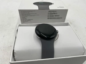 Google Pixel Watch (1st Gen) GWT9R (LTE + Wi-Fi) Silver Case/Charcoal Band 41mm - Photo 1 sur 2