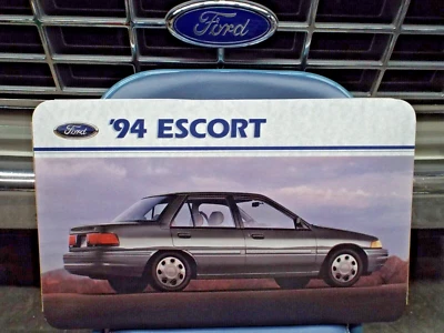 Letrero/póster promocional de sala de exposición de concesionario Ford Escort 1994 94 auto concesionario promoción Foto 1 de 4