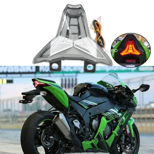 For 2019-2024 Kawasaki Ninj ZX6R Integrated LED Tail Light Brake Turn Signal AK - Picture 1 of 13