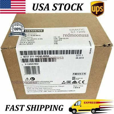 Nova CPU Siemens 6ES7 211-1AE40-0XB0 6ES7211-1AE40-0XB0 SIMATIC S7-1200 1211C - Imagem 1 de 3