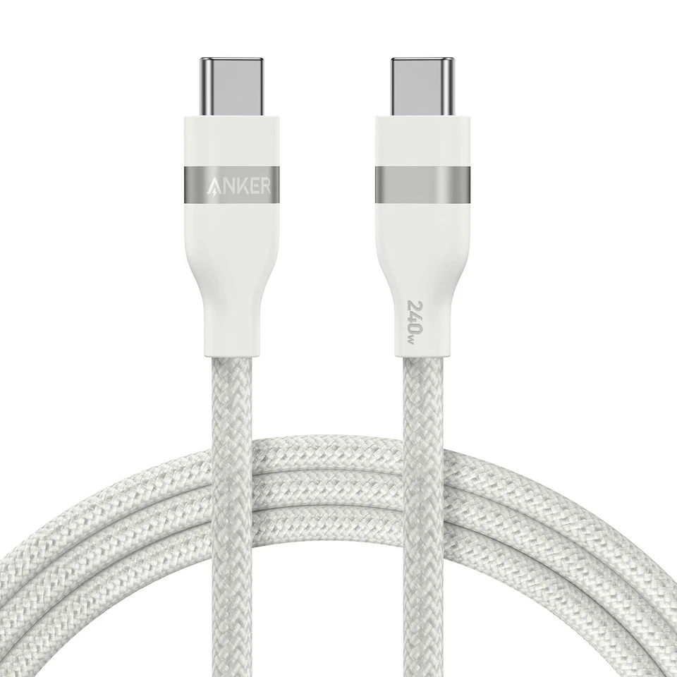 Anker USB C Cable 240W Fast Charging 6ft Upcycled-Braided for iPhone 15/MacBook - Image 1 of 1