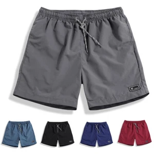 Men Quick Dry Swim Shorts Trunks Beach Underwear Boxer Briefs Sports Short Pants - Picture 1 of 16
