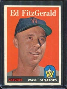 1958 Topps Baseball # 236 Ed FitzGerald (NM) Near Mint - Picture 1 of 2