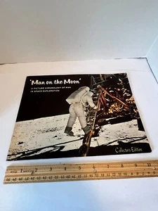 Hombre en la Luna Picture Chronology in Space Galina 1969 libro de bolsillo de colección. NASA - Imagen 1 de 15