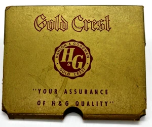 Vintage Paint Brush Head Gold Crest NOS Hanlon & Goodman Nylon 8X5 Streamline HG - Picture 1 of 19