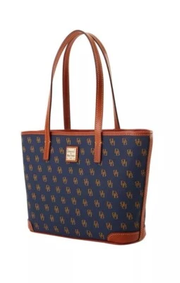 Dooney & Bourke Gretta Pequeño Charleston Shopper ~ Azul Marino Foto 1 de 4