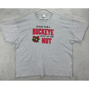 Jerzees Shirt Adult 4XL Big And Tall Grey Dri-Power Active Buckeye Nut Tee Mens - Picture 1 of 7
