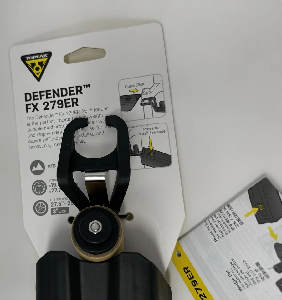 Topeak Defender FX 279er Front Bike Fenders Black