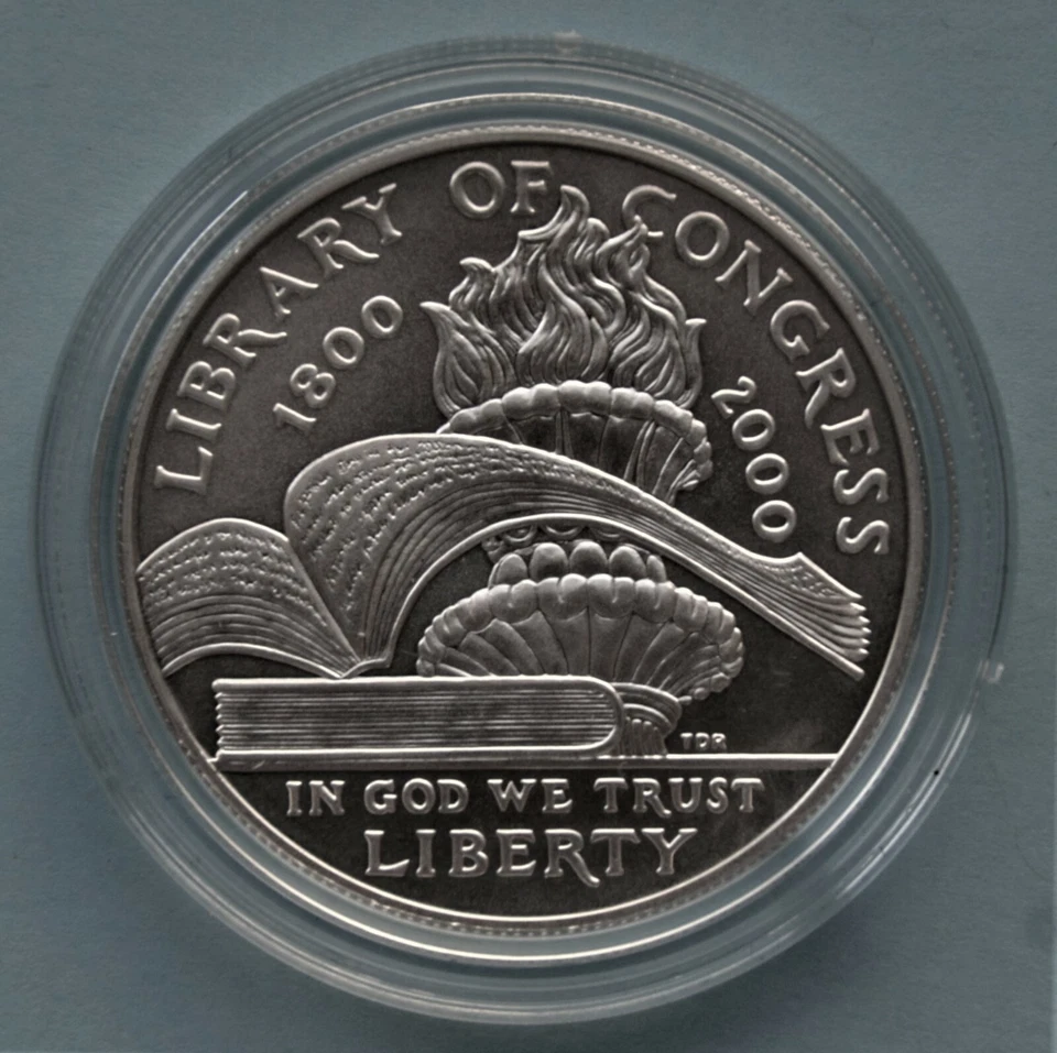 2000 Library of Congress Silver Dollar (BU) - Image 1 of 4
