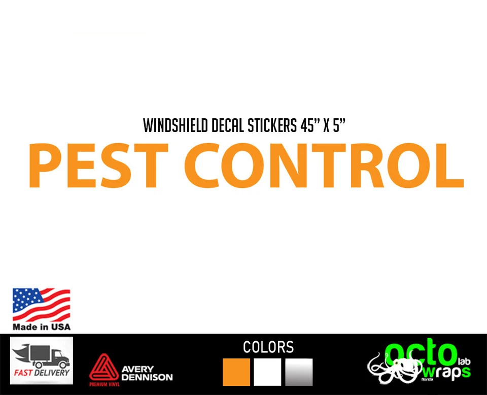 Ajuste Isuzu GMC Chevy Control de Plagas Remolque Camión Herramientas Parabrisas Calcomanía Pegatina Foto 1 de 1