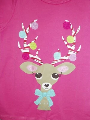 Nueva camiseta rosa manga larga Holiday Girls 18M Falls Creek Foto 1 de 2