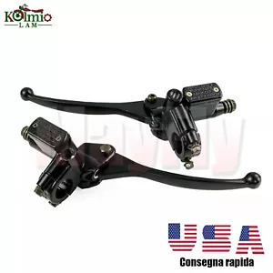 7/8" Left&Right Brake Clutch Master Cylinder FitFor Honda Suzuki Kawasaki Yamaha - Foto 1 di 9