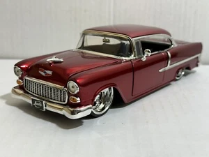 JADA BIGTIME BTK 1955 CHEVY BEL AIR RED 1:24 DIECAST MODEL CAR NEW NO BOX - Picture 1 of 12