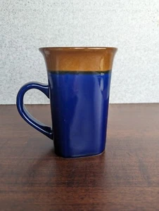 Vintage Royal Norfolk Mug Coffee Cup Blue Brown Square - Picture 1 of 14