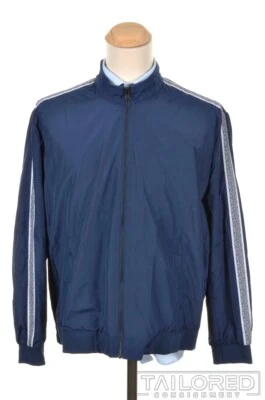 NUEVO CON ETIQUETAS - TALLIA SPORT Abrigo Chaqueta de Pista de Viento Azul Sólido para Hombres - XXL Foto 1 de 4