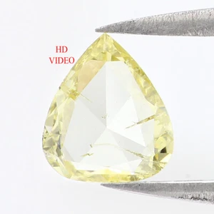 Diamante natural suelto corte pera 0,47 quilates 6,65 mm color amarillo pera diamante LQ1616 - Imagen 1 de 8
