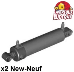 Lego 2x Pneumatique Pneumatic gros vérin Cylinder V2 2x11 19467c01 gris foncé - Picture 1 of 1