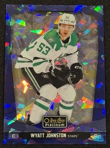 2024-25 O-Pee-Chee Platinum #64 Wyatt Johnston frammenti blu #/125 - Foto 1 di 2