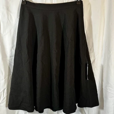 New ModCloth black high waisted A-line skirt women’s medium - Image 1 of 4